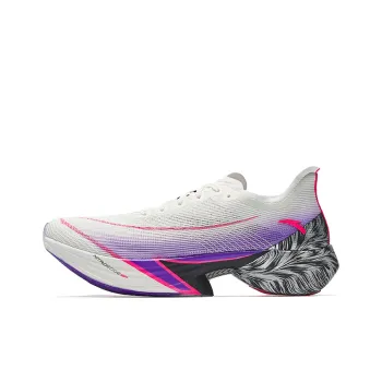 Anta C10 Pro Slip Resistant Breathable Low Top Casual Running Shoes Men's White Purple