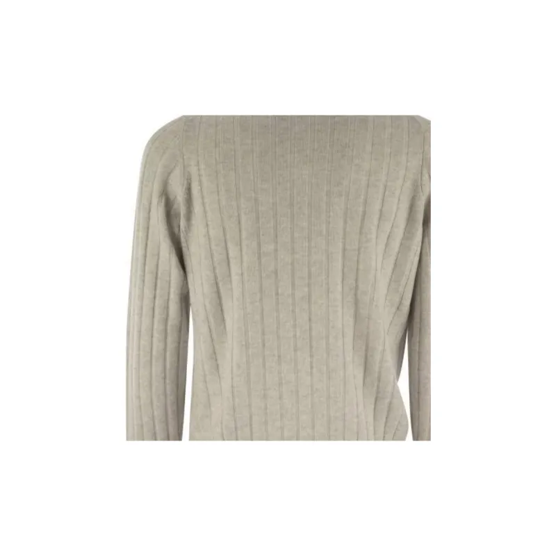 Brunello Cucinelli Long Sleeved Knitted Polo Jumper-5