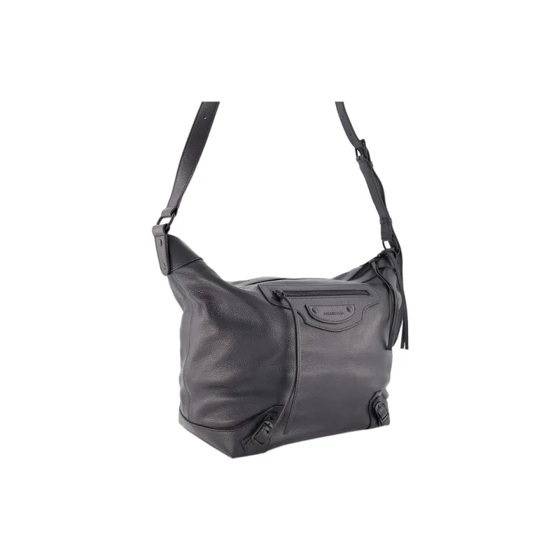 Balenciaga Neo Classic Calfskin Portable Crossbody Bag Shoulder Bag Medium Size Women's Black-2