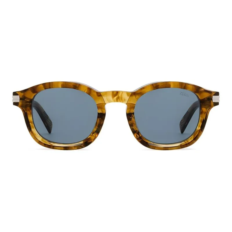 Ermenegildo Zegna Round Frame Sunglasses-1