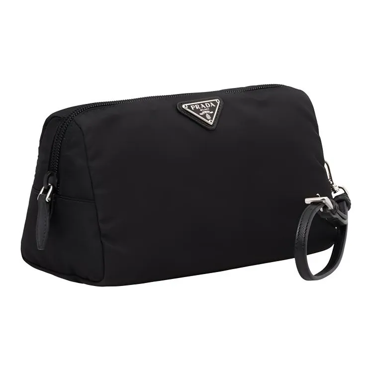 PRADA Nylon Makeup Bag Handbag Toiletry Bag Unisex Black-1
