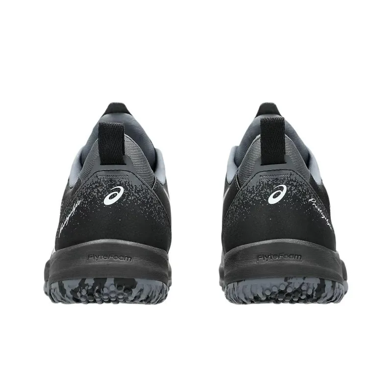 Asics PRESTIGELYTE 5 Anti Slip And Wear Resistant Lightweight Rebound Low Top Tennis Shoes Unisex Black White-4