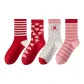 4 Pack[Upper Tube Stripes+All over Heart Print+Colorful Polka Dot+Horizontal Stripes]