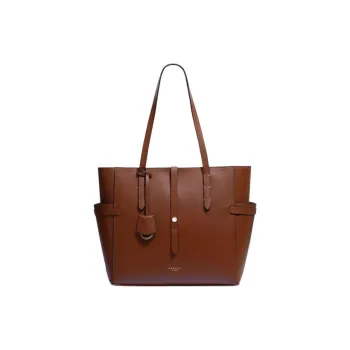 RADLEY Cow Leather Tote Bag Shopping Bag Handbag Shoulder Bag Large Size Women's Brown