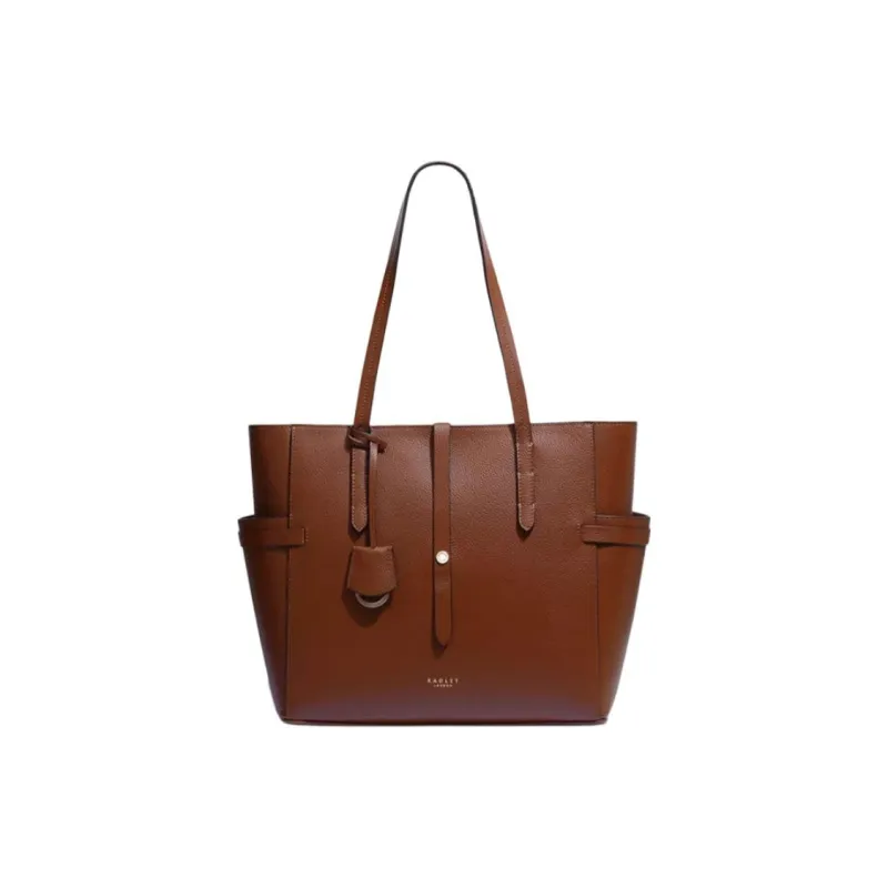 RADLEY Cow Leather Tote Bag Shopping Bag Handbag Shoulder Bag Large Size Women's Brown-0