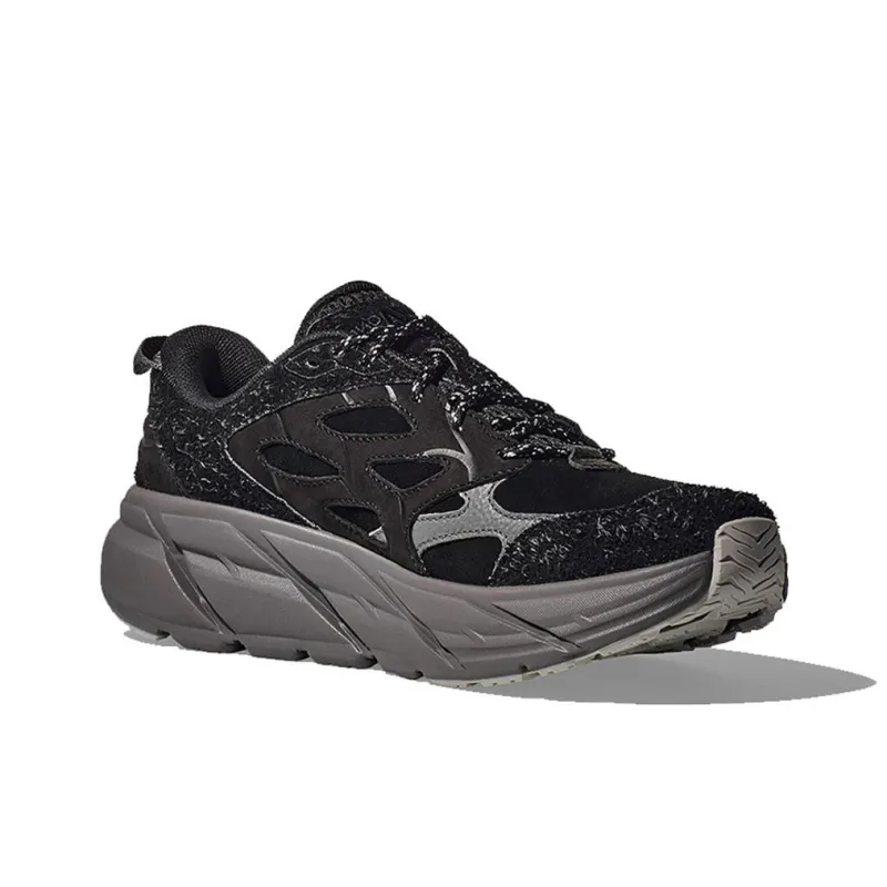 HOKA ONE ONE Clifton L Elite Terrain System Black Satellite Grey-2