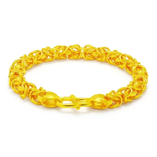 ZXIN JEWELRY Keel Thick Style Bamboo Dominant Genuine Solid Gold Priced In Gram Gold Bracelet Men's