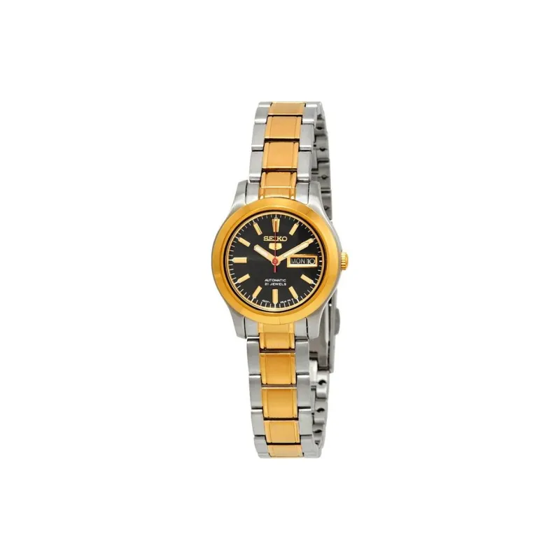 SEIKO Automatic Mechanical Movement Stainless Steel Strap Watch Women's Watch Black Dial-0