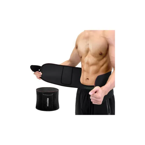 PROIRON Back Support Braces Fitness Protective Compression Black Polyester Unisex
