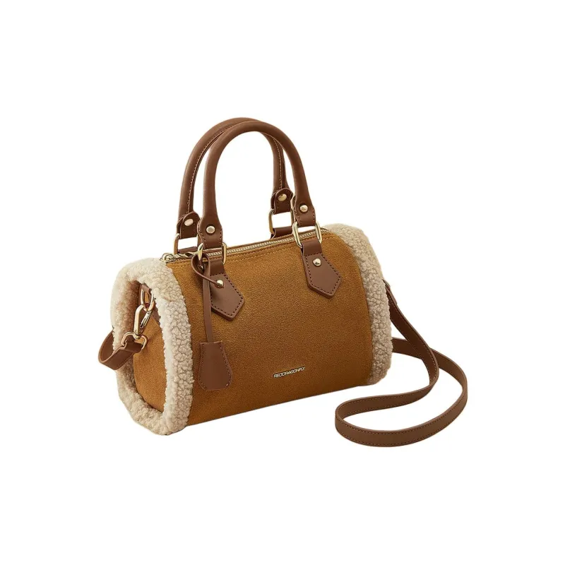 RED DRAGONFLY Fabric One Shoulder Handbag Regular Women's Mocha-1