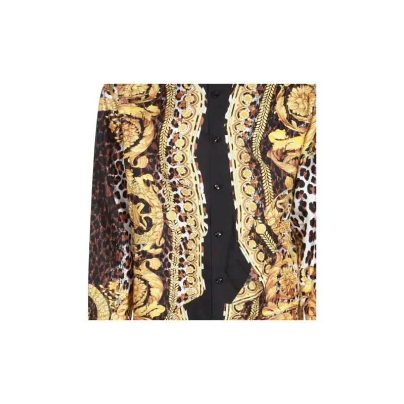 VERSACE Barocco Printed Button Up Shirt-4