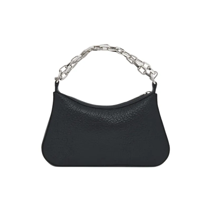 Alexander McQueen T Bar Grain Lambskin Coin Purse Handbag Mini Women's Black-2