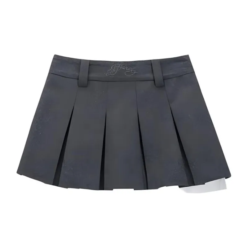 Ed Hardy FW24 Casual Short Skirts Women's Dark Marble Color-1