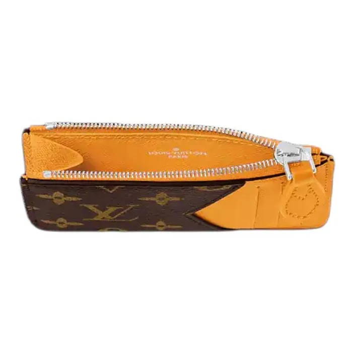 LOUIS VUITTON Romy Coated Canvas Coin Purse, Card Holder Men's Safran Yellow-2