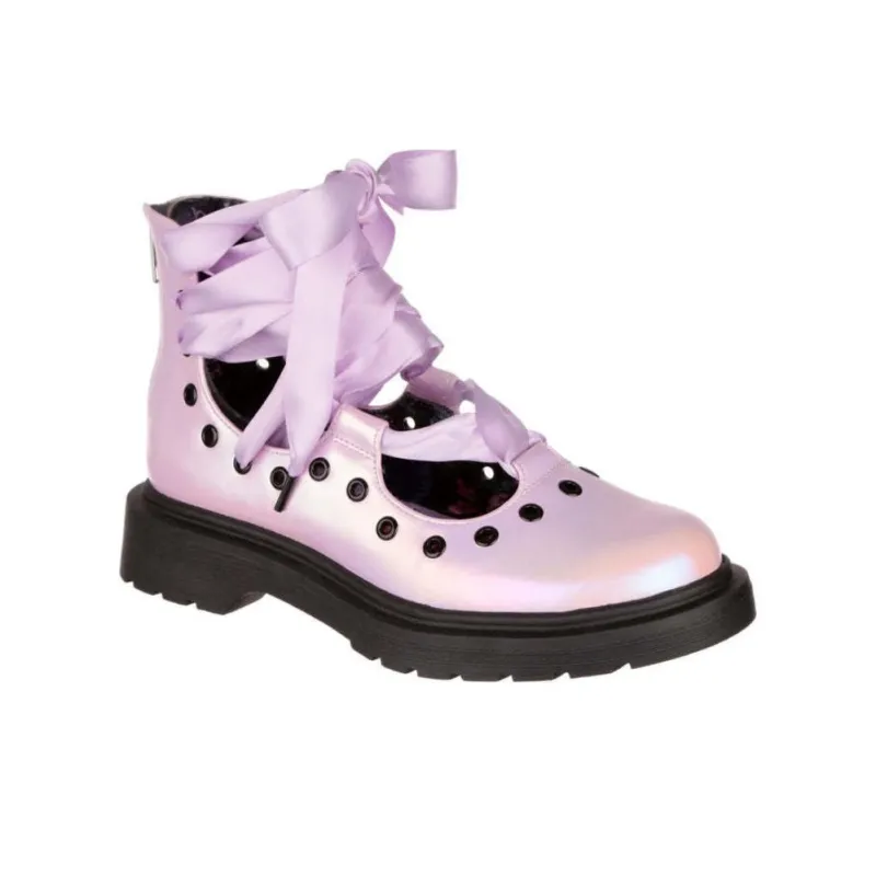 IRREGULAR CHOICE Tres Bien Casual Single Shoes Women's Light Purple-2