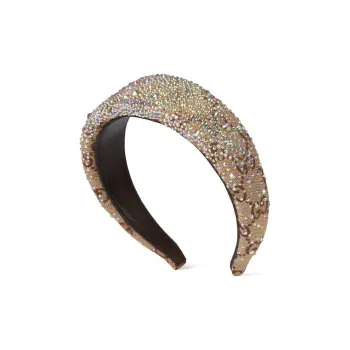 GUCCI Canvas Headbands Women's Camel