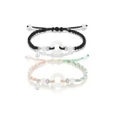 Bracelet 1 Pair (Black+Green)