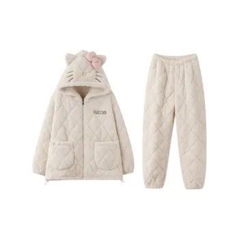 MIOJUER Pajama Set Women's Ecru