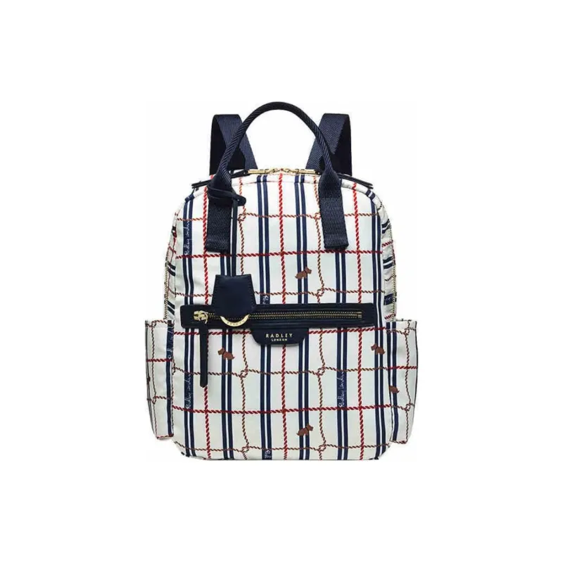 RADLEY Nylon Fabric Backpack Medium Size Women's White-0