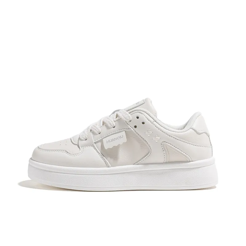 HUANQIU Slip Resistant Waterproof Abrasion Resistant Low Top Skateboard Shoes Women's-0
