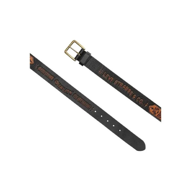 Stussy X Levi's Embossed Leather Belt-3