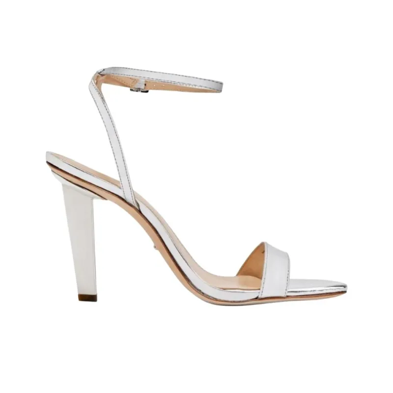MICHAEL KORS Halle Strap Sandals 10cm Women's Silver-1