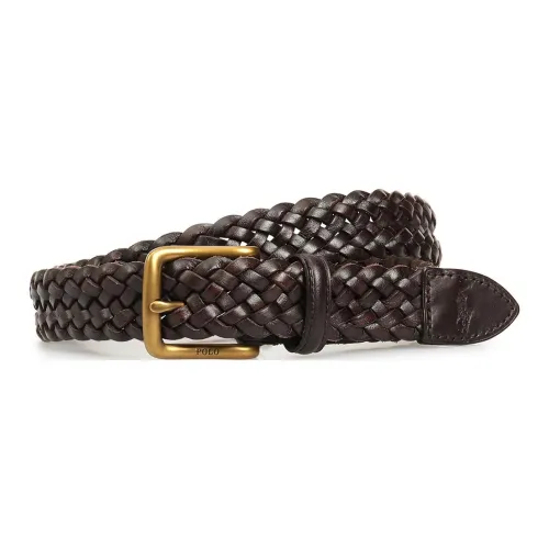 Polo Ralph Lauren Leather Leather Belts Men's Brown Width: 3CM
