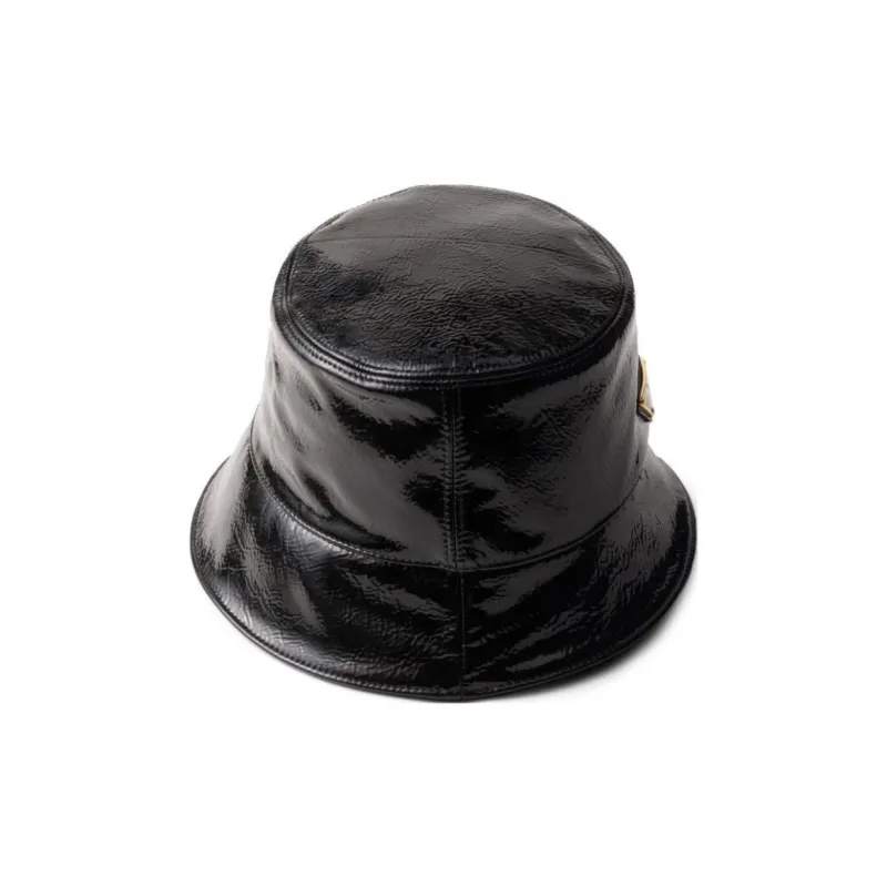 PRADA Triangle logo Bucket Hat-1