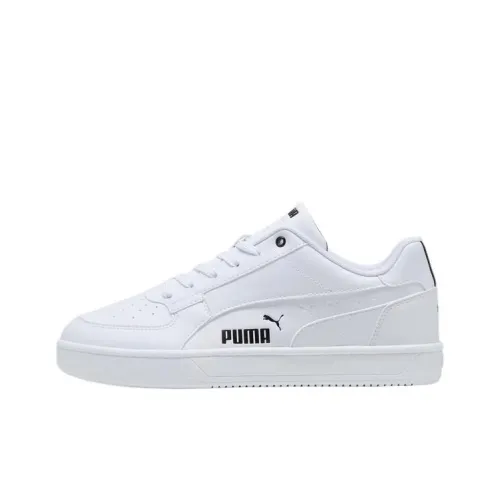 PUMA Caven 2.0 Slip Resistant Low Top Skateboard Shoes Unisex White Black