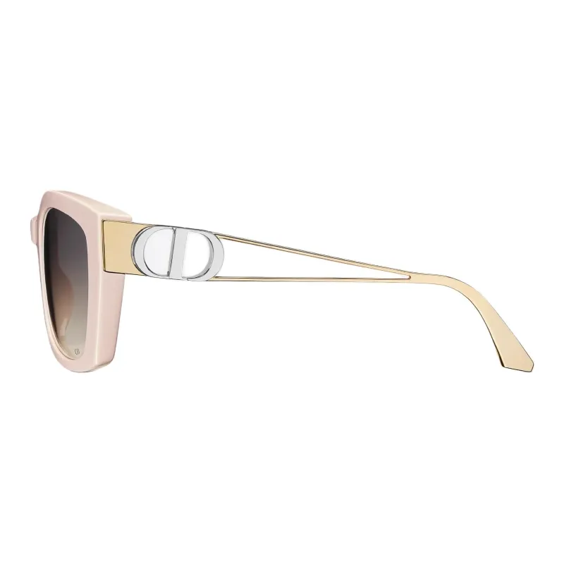 DIOR Acetate Metal Square Sunglasses Women's Nude-2
