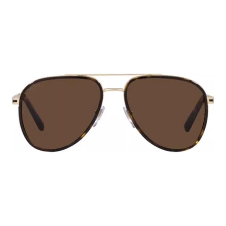 BVLGARI Aviator Sunglasses Men's Gold Tortoiseshell-1