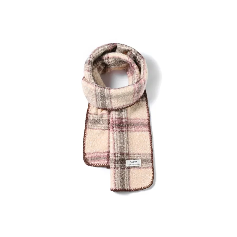 BANDICOOT Polyester Knit Scarves Unisex Grass Green Gray-4