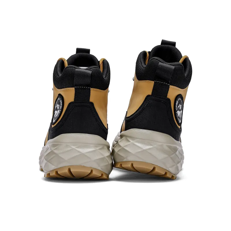 JEEP SPIRIT Outdoor Shoes Men High Top Sunrise Yellow-2