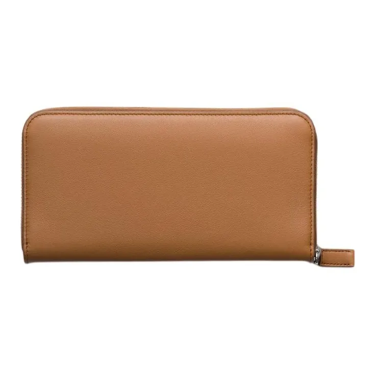 PRADA Leather Wallet Unisex Caramel-1