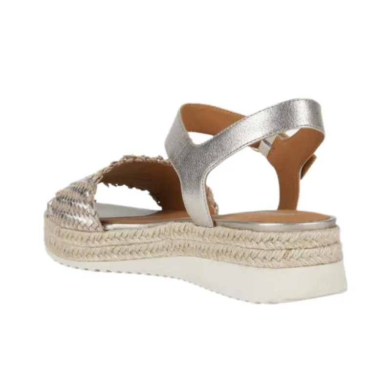 GEOX Eolie One Strap Sandals 5.5cm Women's Champagne-3