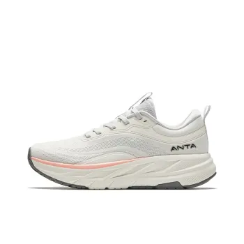 Anta Anti Slip Wear Resistant Low Top Training Shoes Women's White Beige