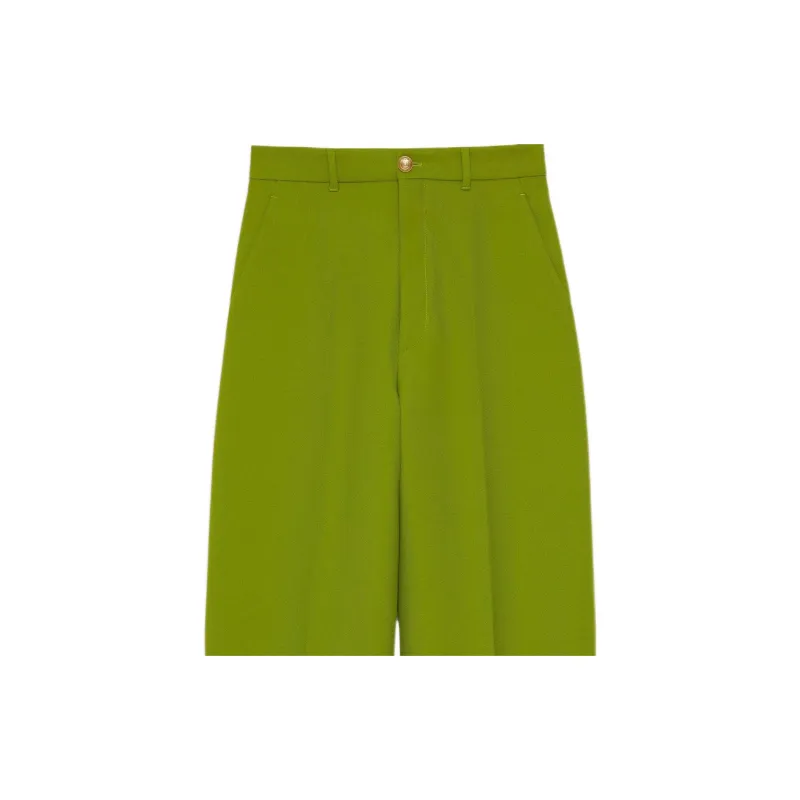 GUCCI High waisted Wide leg Trousers-4