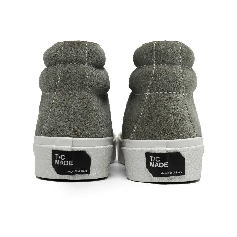 TC Tcmade 022 Slip-Resistant High-Top Skateboard Shoes Men's Green-4