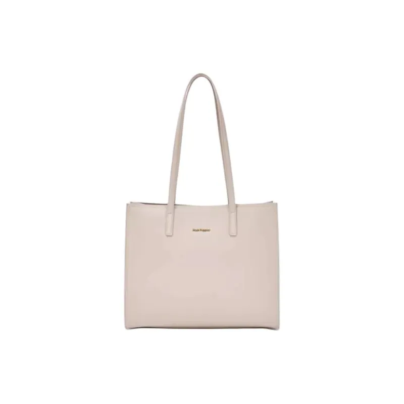 Hush Puppies Cow Leather Tote Bag Shopping Bag Shoulder Bag Large Size Women's Brown/Apricot/Black-6