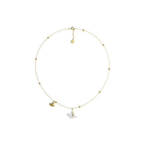 MARSEVEN Silver Plated With 18k Gold Necklaces Women's