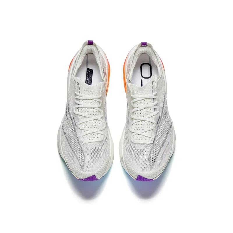 Anta C202 6.0 PRO Anti Slip Wear Resistant Low Top Casual Running Shoes Men's White Silver-2