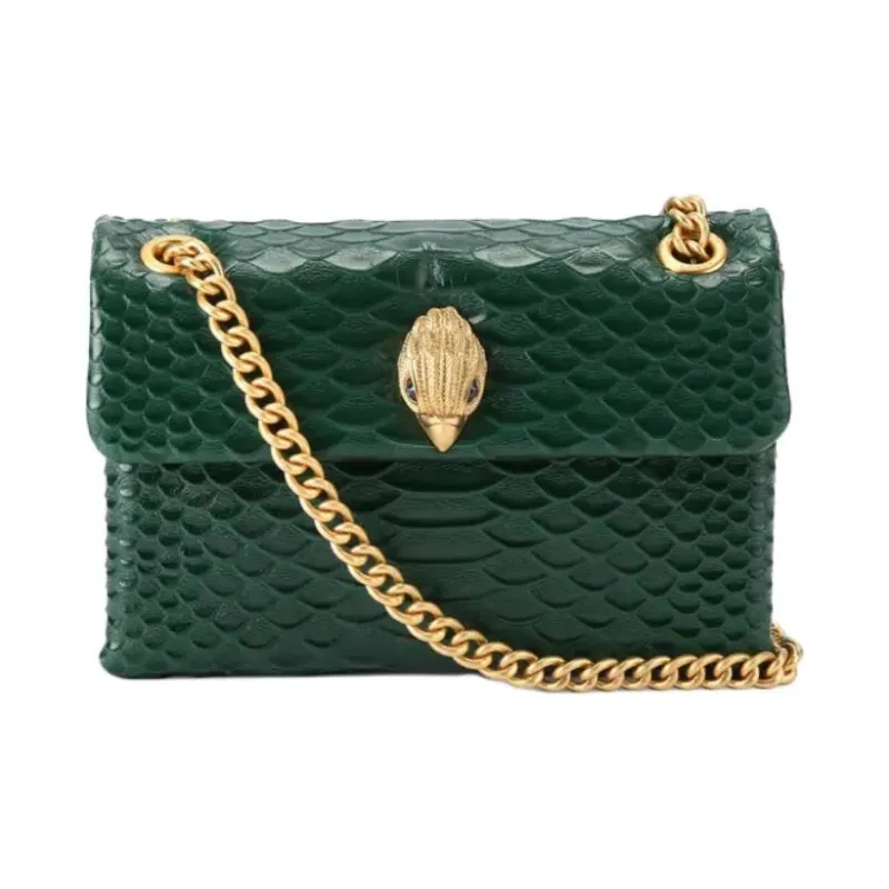 Kurt Geiger London Kensington Leather Portable Crossbody Bag Shoulder Bag Mini Women's Dark Green-0