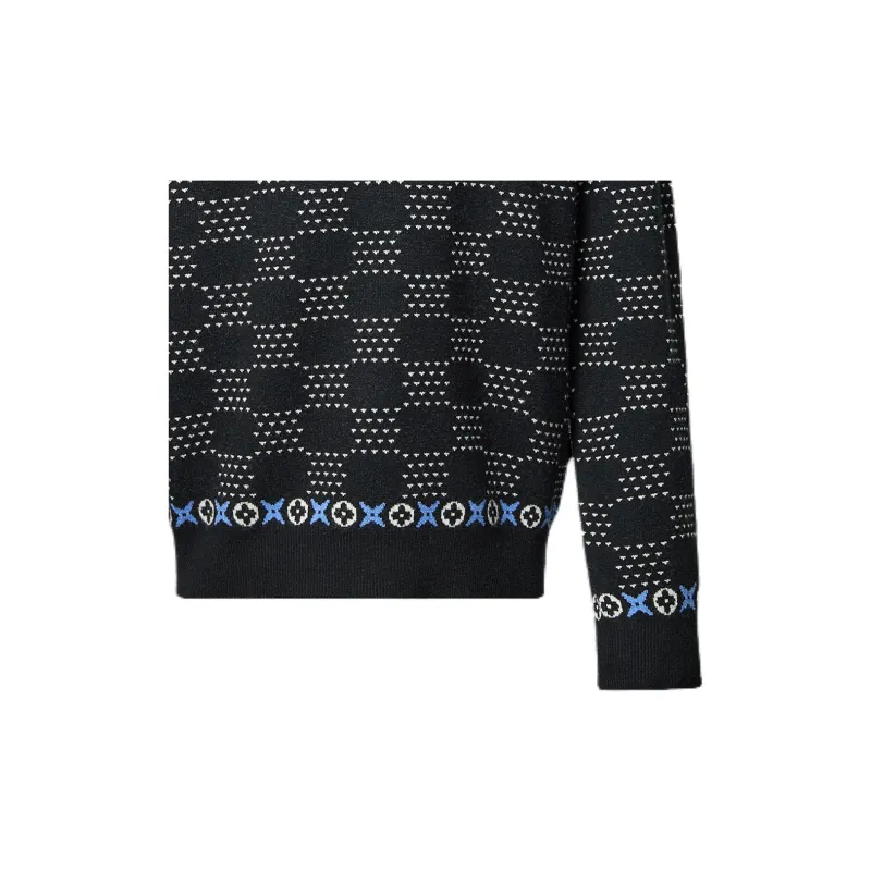 LOUIS VUITTON Jacquard Wool Pullover-5