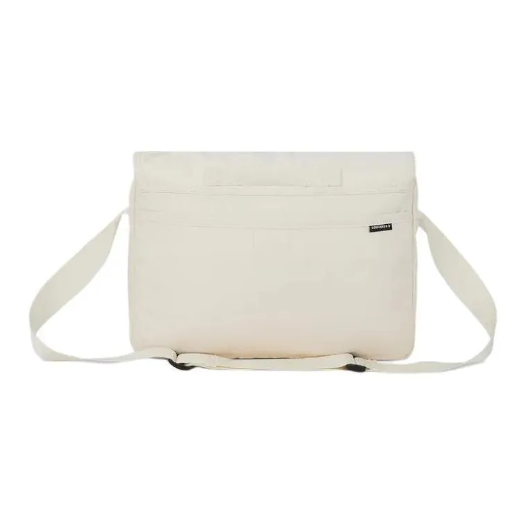 Converse Polyester Messenger Bag, Shoulder Bag, Crossbody Bag Regular Unisex White-3