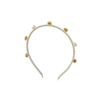 MARSEVEN Copper Gold Plated Stainless Steel Headbands Women's
