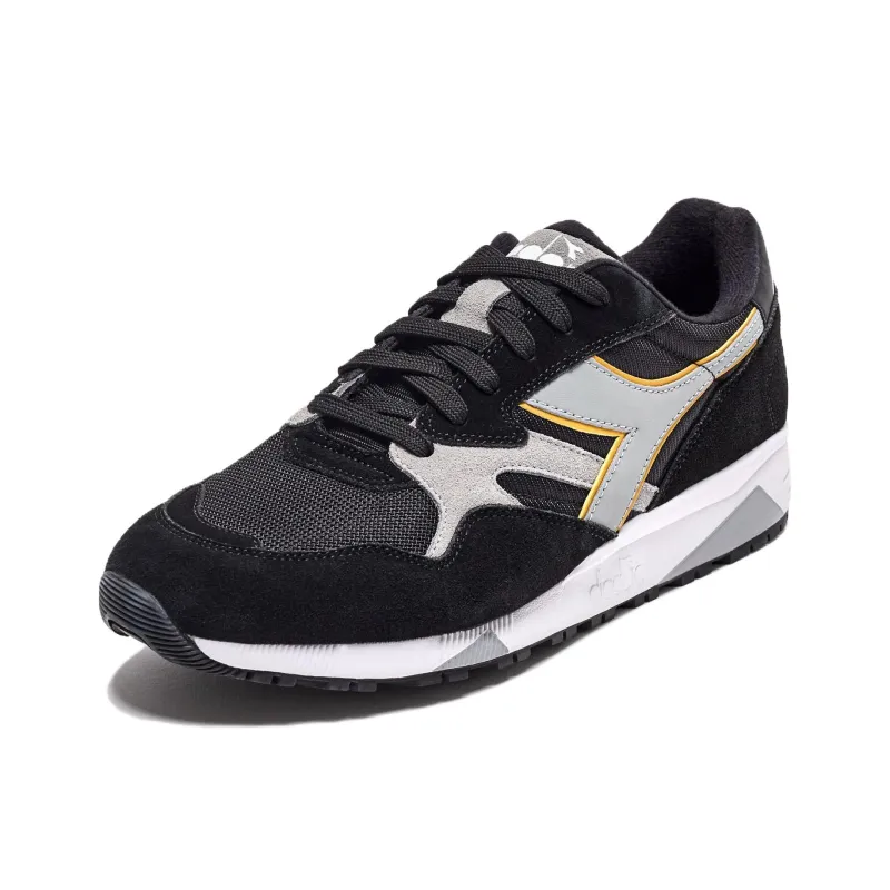 Diadora N902 Anti Slip Wear Resistant Low Top Casual Shoes Unisex Black Gray-2