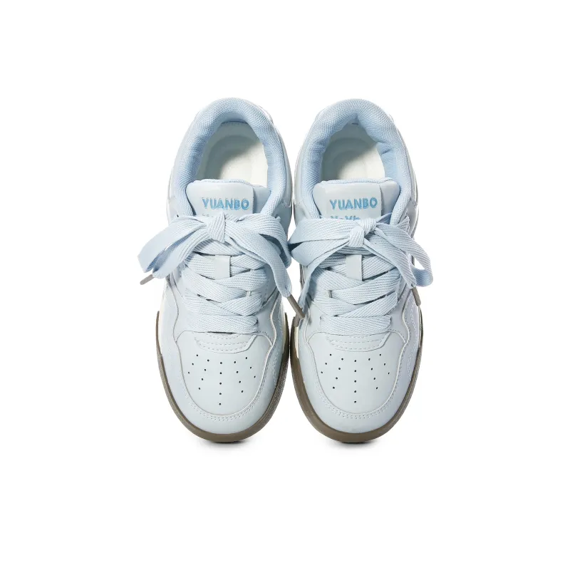 Lovely You Wear resistant And Lightweight Low Top Skateboard Shoes Women's Blue-3