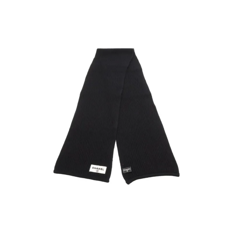 CHANEL 1986 1988 Logo embroidered Scarf-0