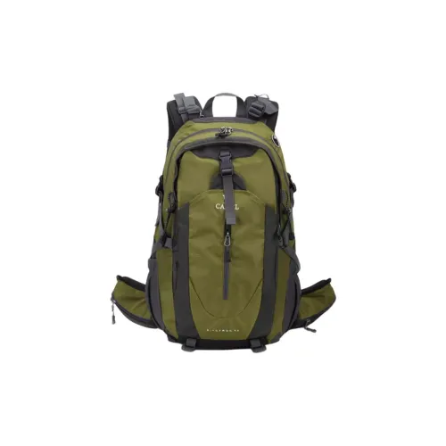 CAMEL Polyester Outdoor Mountaineering Backpack Regular Unisex Army Green Light Gray/Pink Light Blue