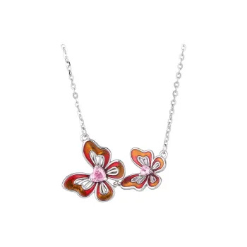 Stone Edge Poly 999 Fine Silver Sterling Silver Necklace Women's